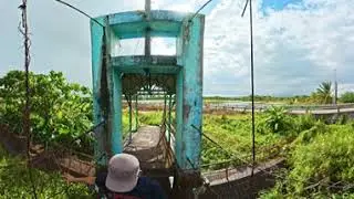 360 degrees video ng Hanging Bridge ng Brgy Sampaloc Gainza  Camarines Sur