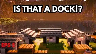 Huge Village Upgrade &ndash; Dock, Houses & Terraforming in Minecraft Survival