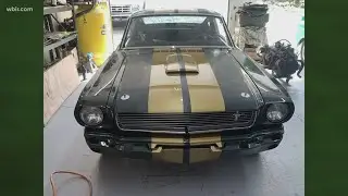 Classic car restorer is almost finished with a 1966 G.T. 350 Hertz