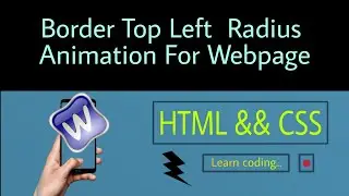 How to create border-top-left-radius animation on phone