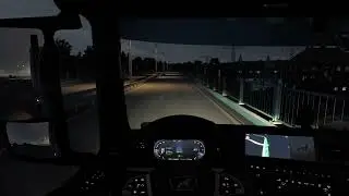 Euro Truck Simulator 2 POV | Relaxing MAN Truck Night Drive | ASMR Road Sounds