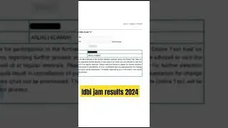 idbi junior assistant manager results 2023-24 #idbi #results