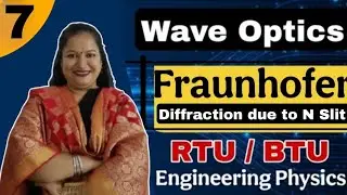 Fraunhofer Diffraction due to N Slits | Wave Optics | Engineering Physics | Dr. Rekha Mithal