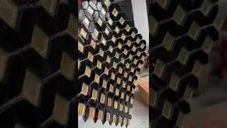 Black & Gold Dot Glass Mosaic Tiles | Luxury Wall & Backsplash Design