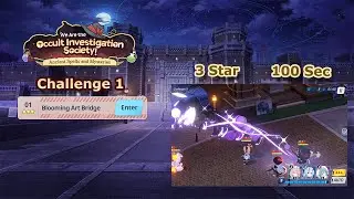 Blue Archive Global - We Are the Occult Investigation Society ! Challenge 1 (3 Star & 100 Sec Clear)
