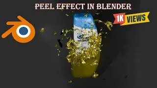 Impress Your Clients with a Photorealistic Peel Off Effect in Blender in Hindi