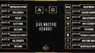 LAG MASTER LEAGUE || 10.000TL PRIZE POOL || WEEK1-DAY1 || MİRAMAR || A-C |SponsoredBy - aizSIYAHCAP|