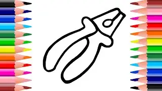 How to draw Pliers step by step | How to draw a combination Plier |draw Pliers for beginners #shorts