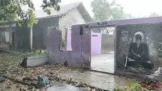not in america //heavy rain in java village