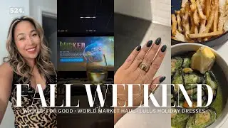 WICKED GIRLS' MOVIE NIGHT + Trader Joe's Holiday Haul + New Nails + Juliette's Cafe | Vlog 524