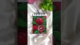 Pomegranate || acrylic painting || pomegranate drawing #art #drawing #painting #shorts #ytshorts