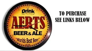 AERTS BEER ALE WALL CLOCK