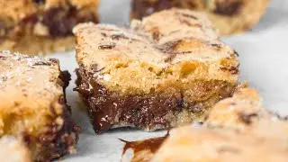 Chewy Chocolate Chip Blondies | Secret Trick for Perfect Texture