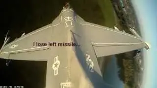 Freewing F-16 missile snaps off
