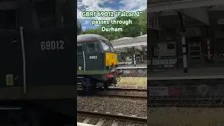 GBRf 69012 &ldquo;Falcon 2&rdquo; passes through Durham. #trainspotting #railway #uk #trending #railfan #gbrf