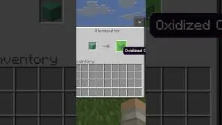 How to Make Oxidized Copper Grates With a Stone Cutter in Minecraft #Shorts