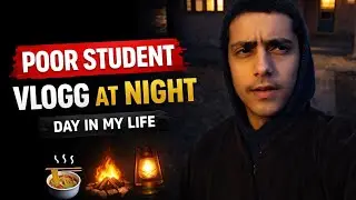 My vlogg at night 12:00pm poor student #viral video 