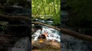 Happiness comes in rushes #waterfall #nature #explore #outdoor #arkansas #summer2023 #shorts