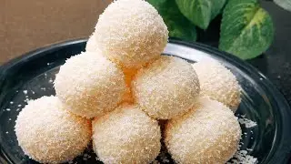 Coconut laddoo in just 5 minutes|5 minutes dessert recipe 