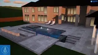 POOL STUDIO  Houston Gunite rendering for 19206 Caney Creek Mills Ln Pools At Woods