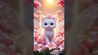 😻 Cute 🥰 Fairy Kitten 🐈🐾