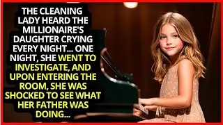 The Cleaning Lady heard the Millionaire_s Daughter crying every night    What her father was doin.