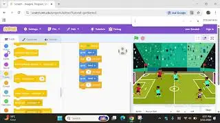 How to create a Football gameplay using scratch!