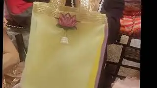 Lotus Gift Bag perfect for gifting on wedding  events  #JyotiCreation #handmade #kolkata #weddin 1