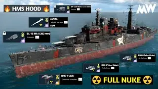 HMS HOOD with ASN4G & RPK-1 Vikhr : ☢️ Full Nuclear Domination 🔥 - Modern Warships