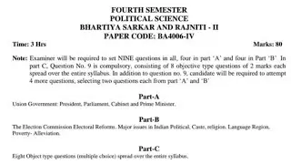 Pol Science 4th sem BA Distance syllabus MDU (Pardeep Langyan)