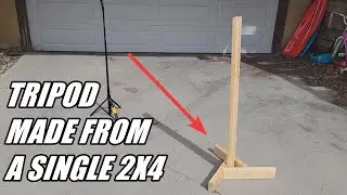 How to make a tripod out of a single 2x4. For target practice, camera, bird feeder etc