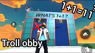 لعبنا لعبة فري فاير ولاكن مع باركور مخادع(troll obby)🔥🔥💯💯