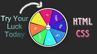 Spin Wheel Game Using Html & CSS || Code Today