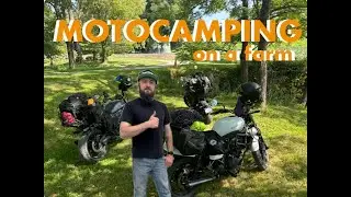 Кемпинг на сельскохозяйственных угодьях (Kawasaki Vulcan S)