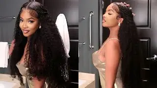 36 INCHES OF BEAUTY **PERFECT HAIR** | Curly Wig Install + Baby Hair & Styling ft Asteria Hair 💕