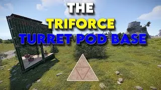 The Triforce v2- External TC Base with Turret Coverage - Rust Base Design