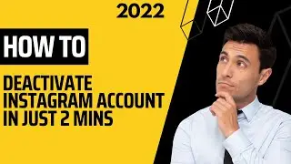 how to deactivate instagram account in 2022 | Insgram account deactivate |