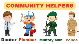 Our Helpers with picture | Community Helpers for kids | Our Helpers Name @Info_Kidz | #23