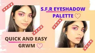 GRWM: S.F.R EYESHADOW PALETTE // QUICK AND EASY // TUTORIAL