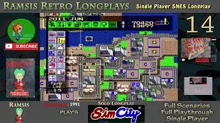 SimCity | SNES | 1991 | Scenario #5 Boston | Retro Longplay | Episode 14