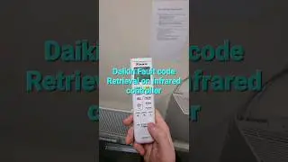 How to Retrieve Daikin Fault codes with an infrared controller. #daikin #vrf #hvac #ac #diy