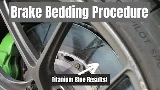 Lexus RCF Brake Bedding Procedure Increased Braking Power And Turned Rotors Titanium Blue!