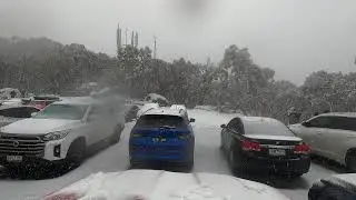 Mt Baw baw Road With Snow 007