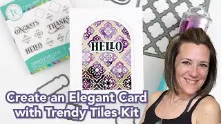 Foiling Fun: Creating an Elegant Card with TE's Trendy Tiles Kit | @MindyEggenDesign