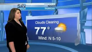 Thursday September 12th, 2013 Sky Watch Forecast