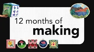 everything i made in 2025 ₊˚⊹♡ (punch needle, crochet, sewing, yarn dyeing)