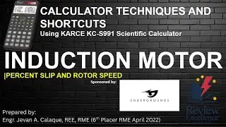 Calculator Techniques - Percent Slip and Rotor Speed| Induction Motor