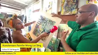 In gesprek met lid kunstenaars familie in Suriname M. Wong Loi Sing.