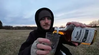 Drinking Alone in a Public Park on Valentine's Day
