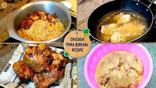 Chicken Tikka Biryani | Chicken BBQ Biryani | How To Make Biryani | Tikka Biryani Restaurant Style